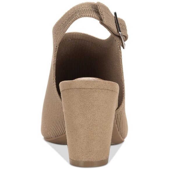 Style & Co Womens Peyyton Slingback Block Heel Shooties Lt Taupe Size 10M NIB - Picture 4 of 5